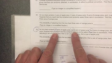 Juice in ice chest from Section 11.7