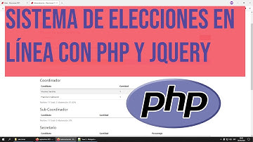 Sistema de elecciones en línea en PHP