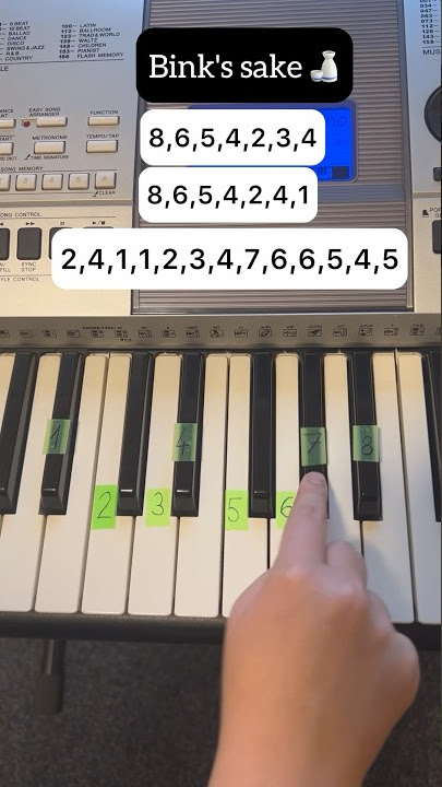 Easy - Bink's sake 🎹🍶 #binkssake  #luffyonepiece  #onepiece  #pianotutorial