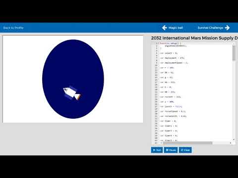 video:Mars Expedition Animation in Code Naturally