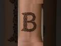 See your name first letter 🙈and try it #mehndi #henna #simple #shorts
