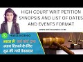 📲 7988441300 #Delhi #highcourt #Synopsis  AND LIST OF DATES AND EVENTS FORMAT #Crp