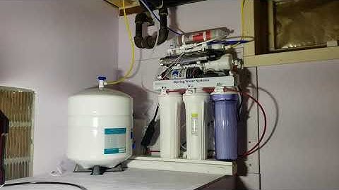 iSpring RO system basement installation