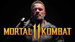 Mortal Kombat 11 - Terminator T 800 Gameplay . Терминатор против Джакса . Terminator Fatality .