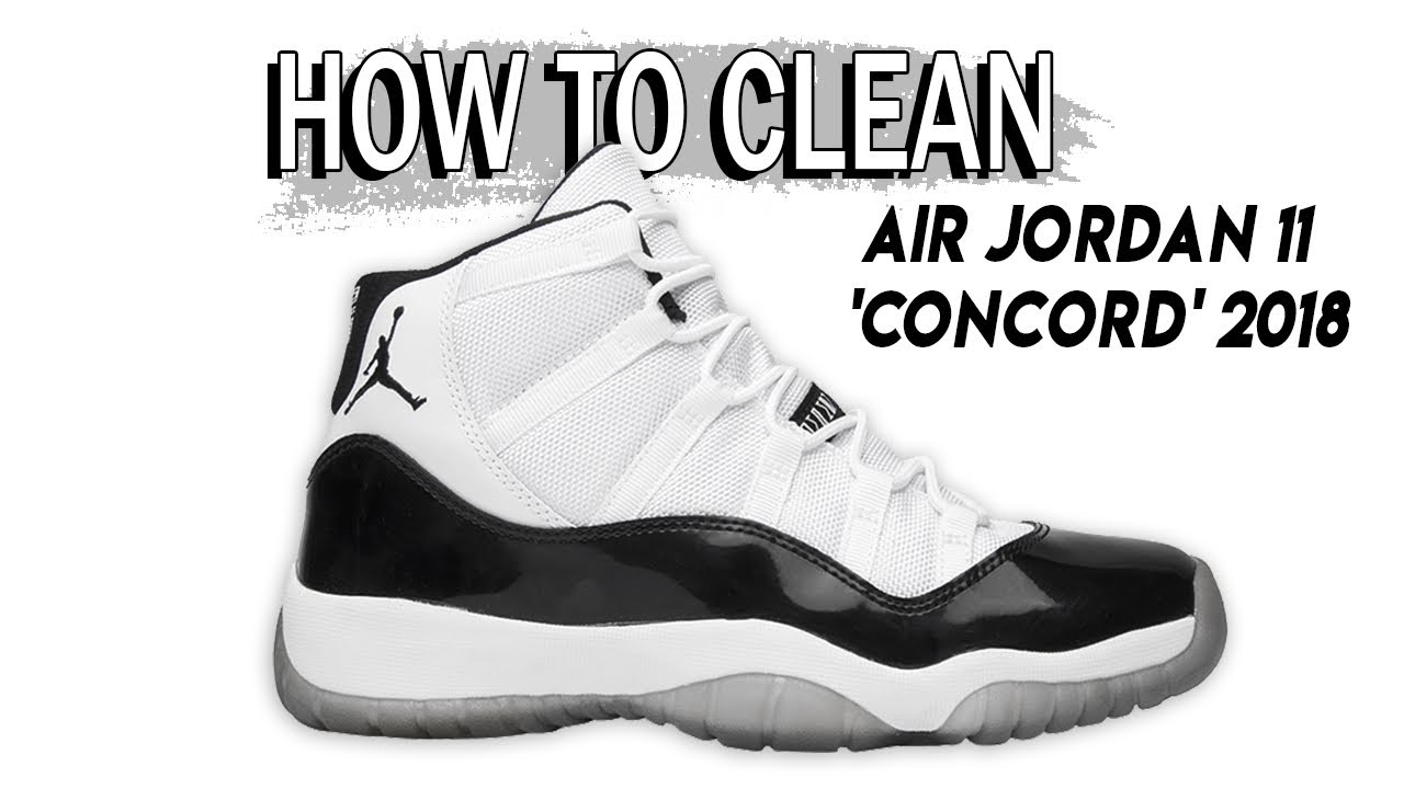 how to clean white jordan 11