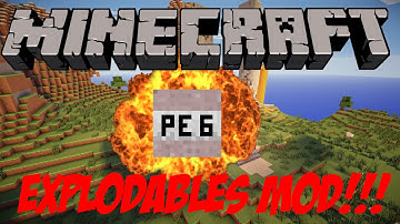 Minecraft Mod review! THE EXPLODABLES MOD!!! 1.7.10