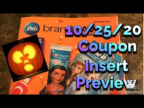 What coupons are we getting? November P&G 10/25/20 Coupon Insert Preview