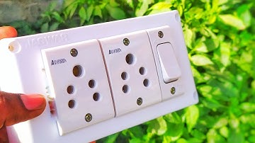 1 switch 2 socket connection || extension board 1 switch 2 socket || switch board wiring