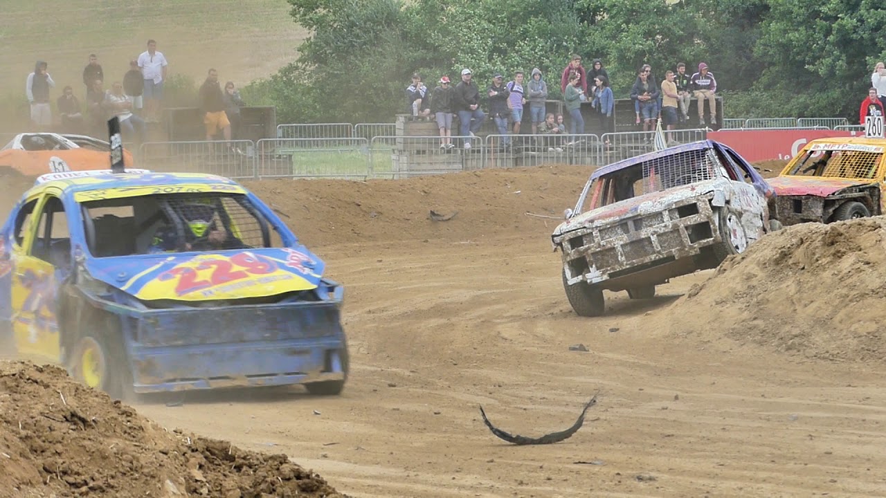 Stock-cars de Neuvy-en-Mauges (35) dimanche 29 juillet 2018.