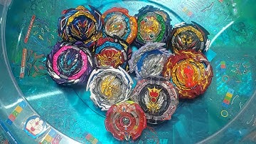 베이블레이드버스트다이너마이트배틀 시즌6베이 DB다이너마이트배틀레이어시스템 오리지널베이 10종류 VS (레어베이)쿼드케찰콰틀 J.P 배틀 리뷰 1편