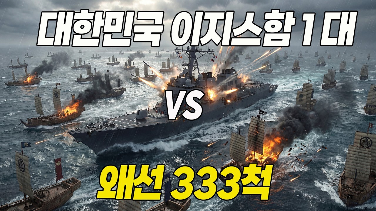 '신에게는 오직 대한민국의 이지스함 1대가 있사옵니다!' 왜선 333척이 모두 몰살되다! 명량해전
