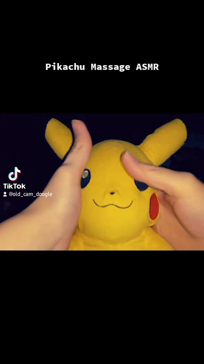 Pikachu Head Massage ASMR #pikachu #massage #asmr #relaxing #foryou #viral