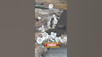 Favorite Type Of CLOCK In Europe! (Analog or Digital) ⏰️ #shorts #mapping #education