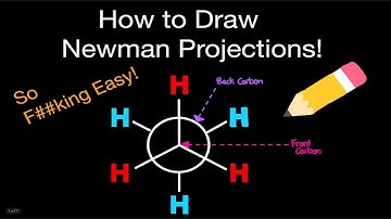 Organische chemie: Newman-projecties tekenen (SUPER GEMAKKELIJKE CHEAT CODE!!)