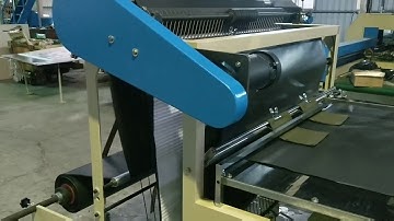 Garbage bag making machine with folding
