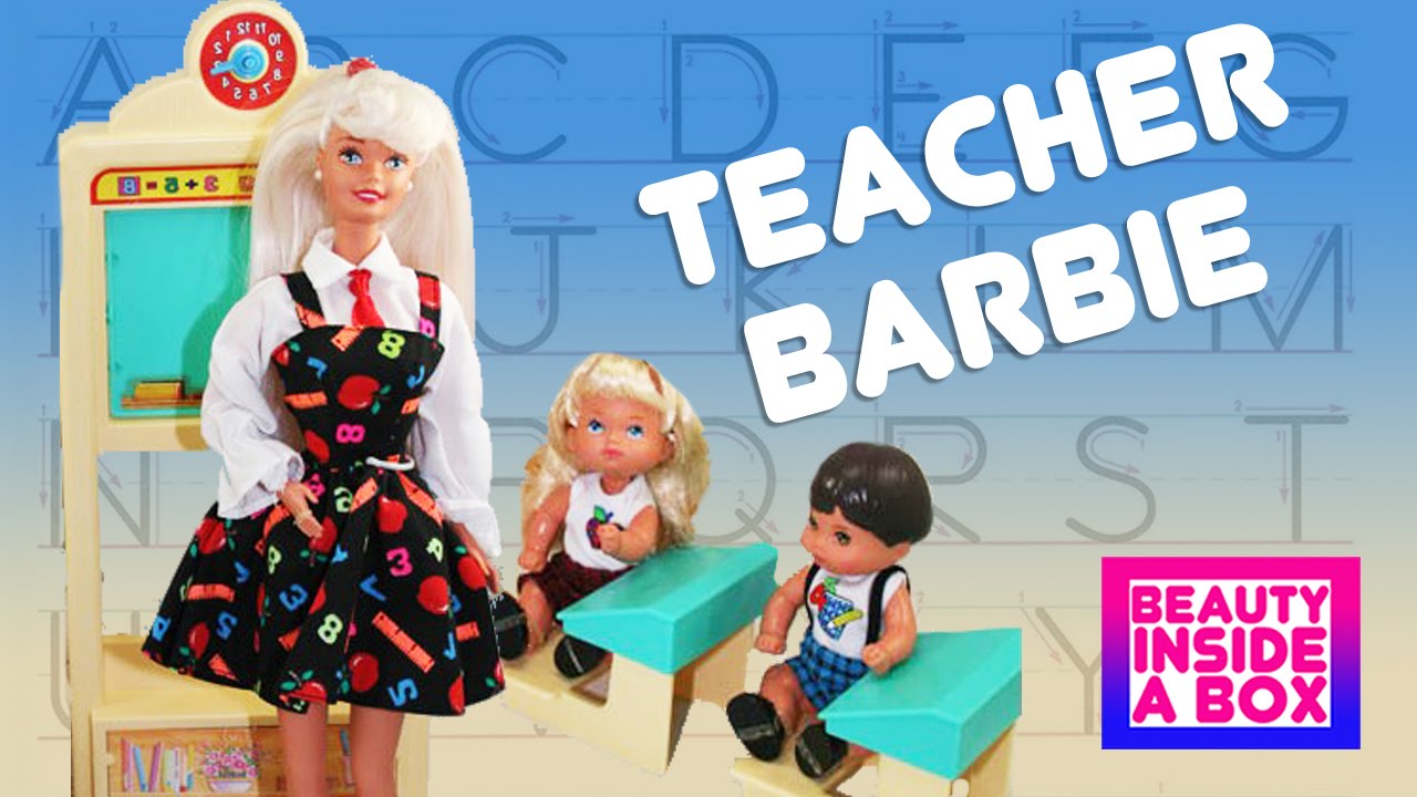 Teacher Barbie 1995 Vintage Doll Review Beauty Inside A Box Youtube