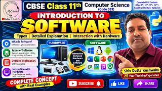 Software Concept & Types of Software | Class 11 Computer Science | CBSE 083