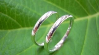 プラチナで作るシンプルな「甲丸の結婚指輪」の制作風景を公開