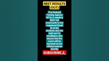 Neet results 2021 declared 🔊🔊 #neetresults #neetresultsdeclared #neetresult2021 #neetshorts #shorts