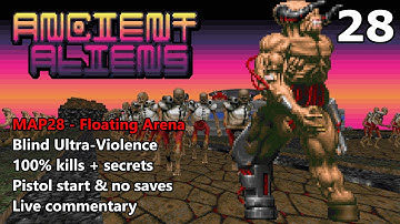 Doom II: Ancient Aliens - MAP28 (Floating Arena) - Blind Ultra-Violence 100%
