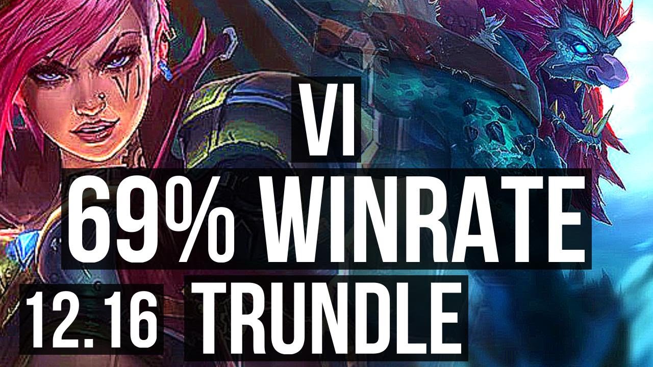 VI vs TRUNDLE (JNG) 6/1/14, 69 winrate KR Master 12.16 YouTube