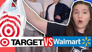 $100 OUTFIT CHALLENGE TARGET VS WALMART WORKOUT CLOTHES