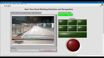 Real Time Road Marking Recognition with LabVIEW