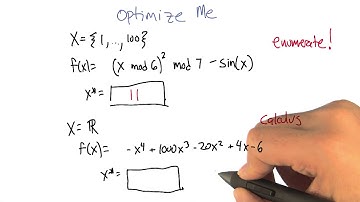 Optimize Me Quiz Solution - Georgia Tech - Machine Learning