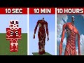 Armin colossal titan in minecraft 10 hours 10 minutes 10 seconds