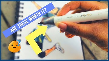 BEST CHEAP BRUSH-MARKERS?! | Ohuhu Dual-Tip Brush | Chisel Tip Markers - 48 set | saa