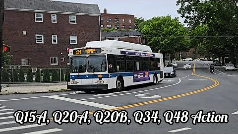 NYC Buses: Quick Action on the Q15A, Q20A, Q20B, Q34, and original Q48 Routes