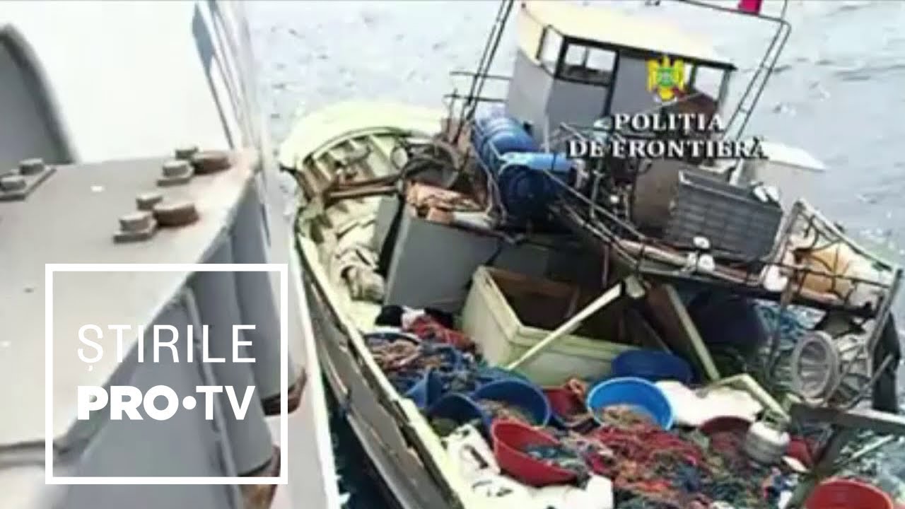Ce pescuiau braconierii prinși în Marea Neagră, după o urmărire de 8 ore. Nava lor s-a scufundat pro tv en vivo