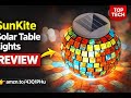 Review - SunKite Solar Table Lights Outdoor Indoor Color Changing Crackle Crystal Glass N