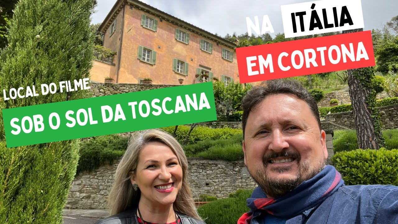 Visitando Cortona onde foi gravado o filme Sob o sol da Toscana na Villa Bramasole 😀 na Itália