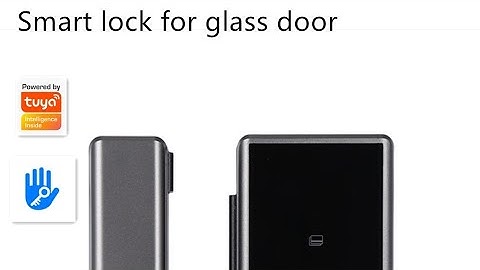 Smart glass door lock high quality password fingerprint glass door lock -Installation tutorial