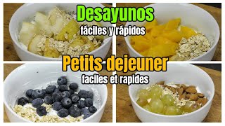4 Desayunos saludables con yogur 🥣 | Ideas fáciles, rápidas