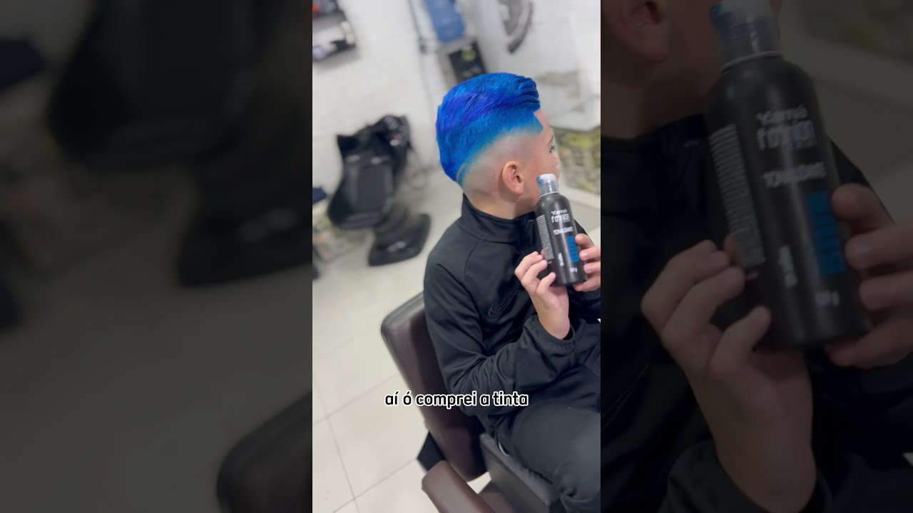 MANCHEI O CABELO DO MC LORENZO 😬 mais no fim deu certo 💈💙 #shorts #mclorenzo #viral #barbershop