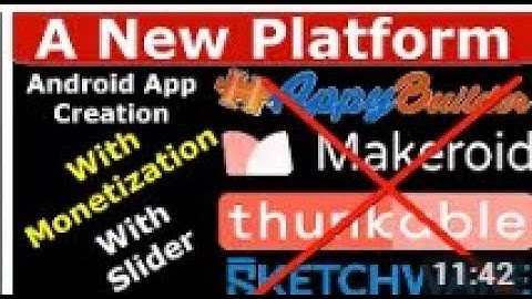 A New Platform to create drop & drag Android App like Thunkable, AppyBuilder and Makeroid.io