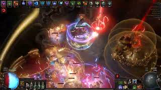 POE1 3.26 엘리멘탈리스트 점화 내장적출 소소한 업글 (Elementalist, Ignite Eviscerate Retaliation, Total 22div used)