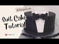 Suit cake Tutorial- Cake for men- How to make a suit cakeكيك ديزاين زي رجالي (كوستيم)