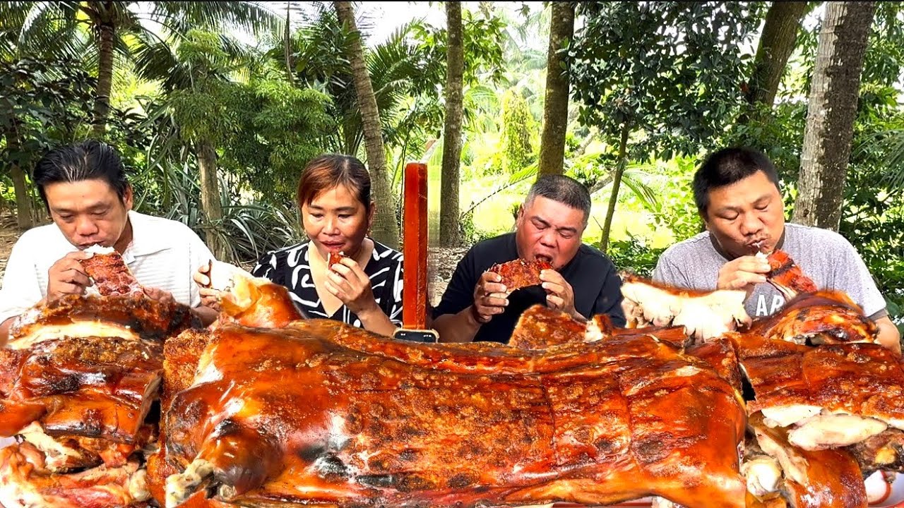 Chia Cặp Thi Ăn HEO QUAY Tính Bụng Thắng Được 4Tr Quá Ăn Dữ Vậy Trời | ATĐQ 