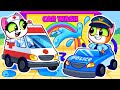 Dirty to Sparkly Challenge | Repair Rescue Team Vehicles Car Wash + More Stories | Purr-Purr