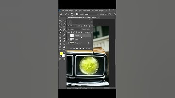 Turn On Car Headlights in Photoshop | Photoshop Tutorial #shorts