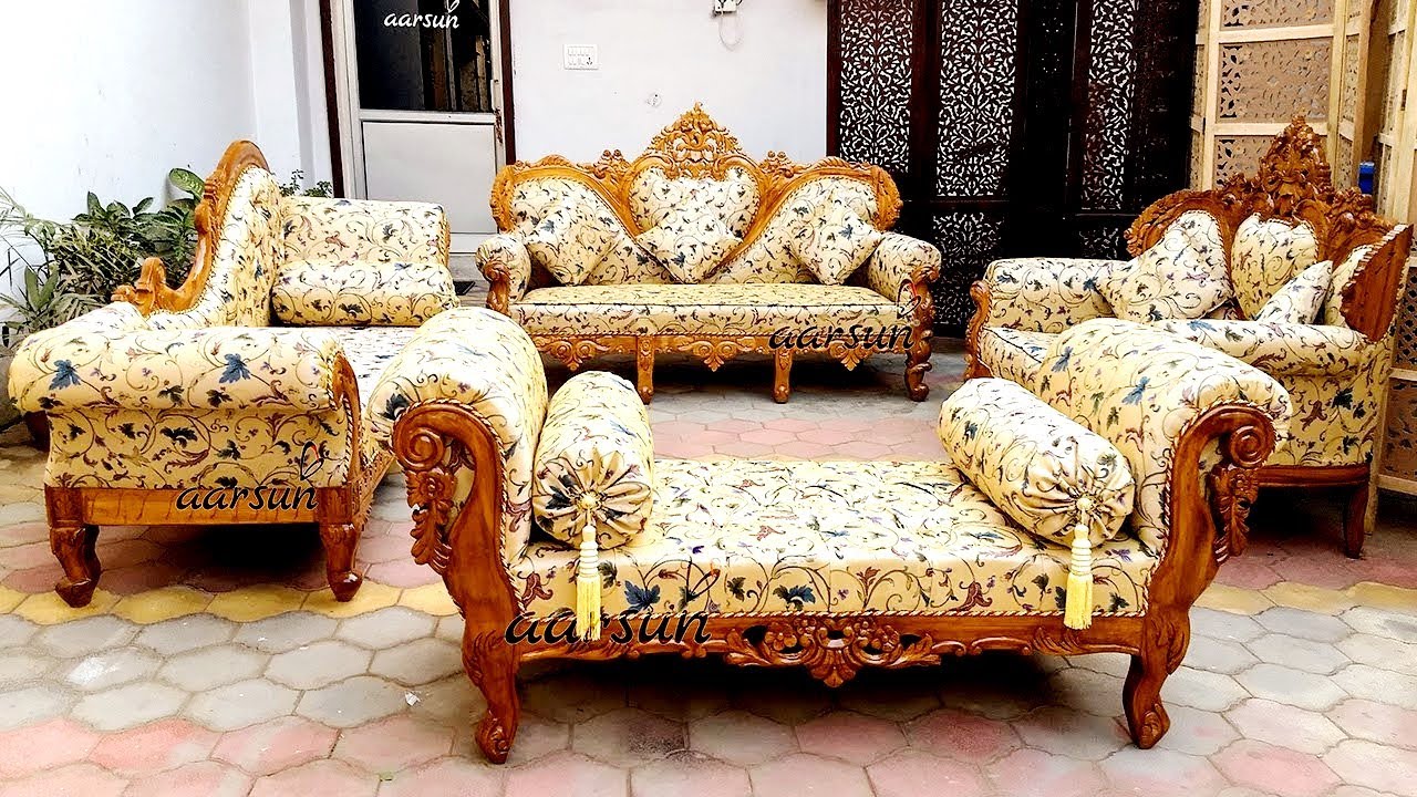 143 Wooden Sofa Set Designs Living Room Sheesham Wood Teak Option Available Factory You