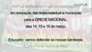 Tv Aplb Convocação Para Greve Nacional Da Educação Em Salvador