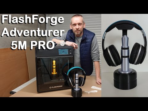 Un support de casque 3D en forme de prise JACK géante avec la FlashForge Adventurer 5M Pro