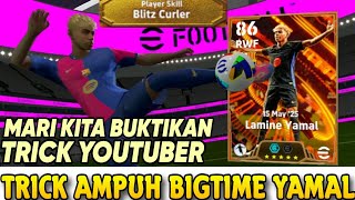 REVIEW TRICK GACHA AMPUH LAMINE YAMAL 🔥SAYAP MUDA BLIZT CURL TERBAIK NEXT GOAT - EFOOTBALL 2025