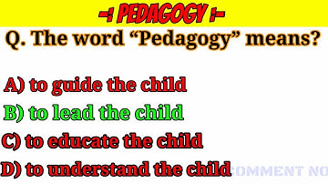 Chid Development And Pedagogy Question For B.ED Entrance Exam//Part-1//#osstet #mcqcom #mocktest