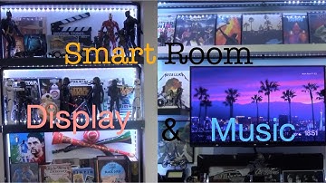 Smart Display Shelf with Music Theme | Motion Sensor & Alexa Routine | Automated Entertainment Room