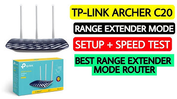 TP-LINK ARCHER C20 Range Extender Mode | Best Router With Range Extender Mode | Setup + Speed Test